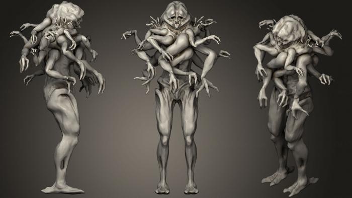 Figurines heroes, monsters and demons - Body Sculpt 10, STKM_0705. 3D stl  model for CNC